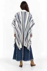 SINA 26 - Striped Shawl with Tassel