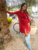 Red shirt-comfortable shirt-everyday shirt