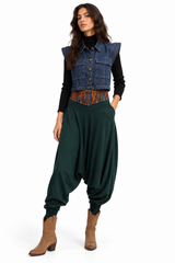 Classic Sherwal - Olive Harem Pants