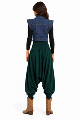 Classic Sherwal - Olive Harem Pants