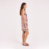 AZTEC DEESS – Floral Print Mini Dress – Multicolor