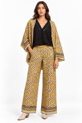 Hoxa 25 Cardigan - Geometric Print