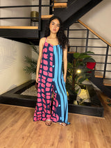 Comfey Jumpsuit Fuchsia*navy blue