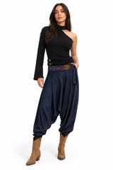 Voila Denim Sherwal - Light Denim Harem Pants