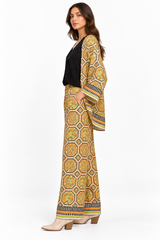 Hoxa 25 Cardigan - Geometric Print