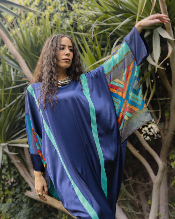 Malika Royal Kaftan in Blue