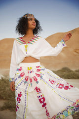 bohochic afro skirt woman clothing