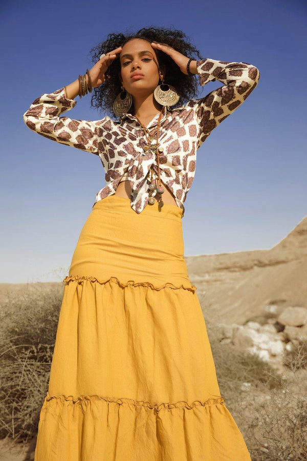 chhaya skirt yellow woman fashion shop Cairo